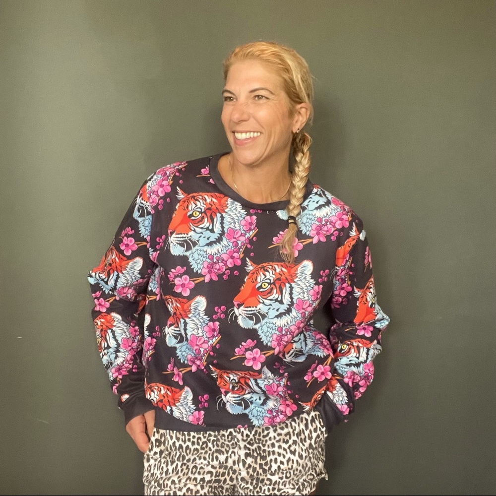 Freshhoods Tiger Sakura Sweatshirt
